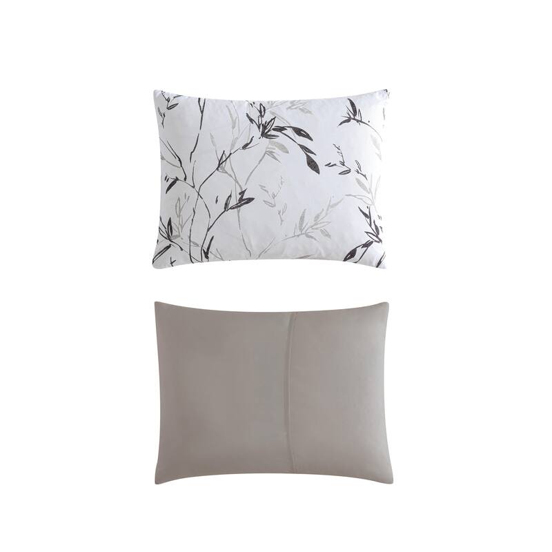 Kenneth Cole Ink Wash Vine Reversible Comforter Bonus Set