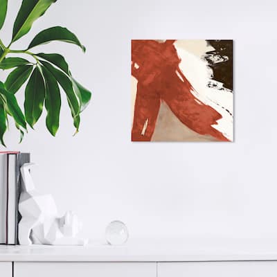 Wynwood Studio Abstract Sai - Rubrum V 1SN1860 Red Bronze and Copper Modern & Contemporary Wall Art Canvas Print