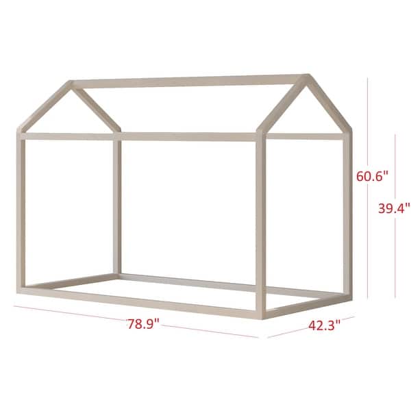 Perry Twin Solid Wood Canopy Bed
