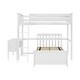 preview thumbnail 23 of 22, Max and Lily L Shaped Twin over Twin Bunk Bed with Desk