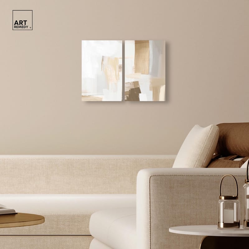 Tactile Textures I Canvas Set of 2 by Art Remedy, Gallery Wrapped