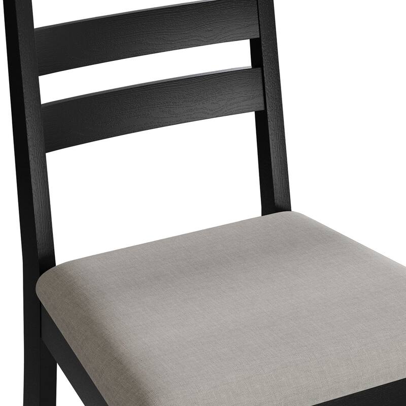 CraftPorch Timeless 4-Piece Chair and Round Table Wooden Dining Set