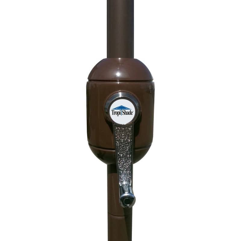 Tropishade 9' Market Umbrella with Sunbrella 40564-02 Range Smoke