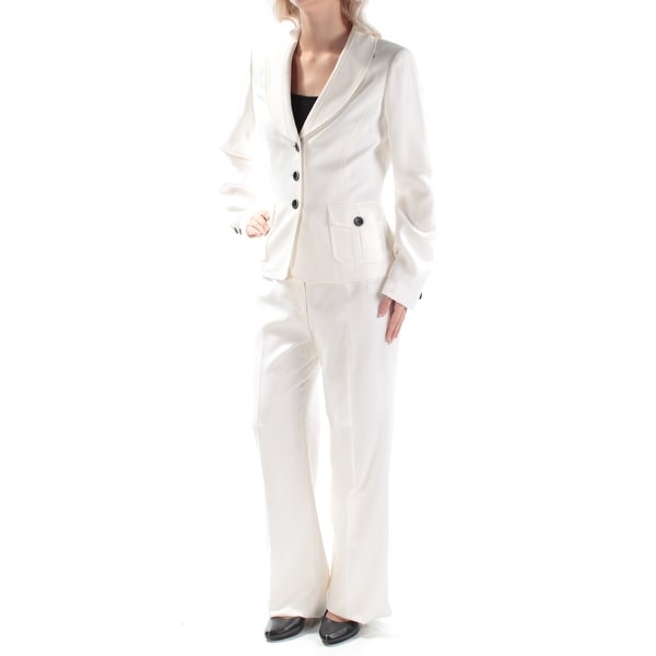 womens ivory trouser suit