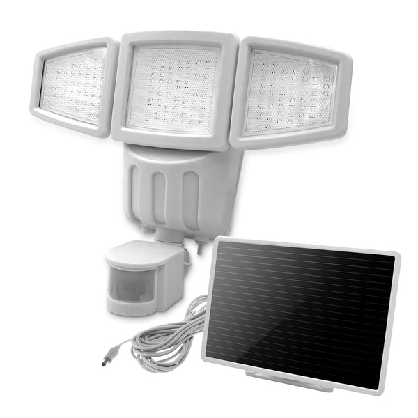 Shop 182 LED Triple-head Solar Motion Sensor Security ...