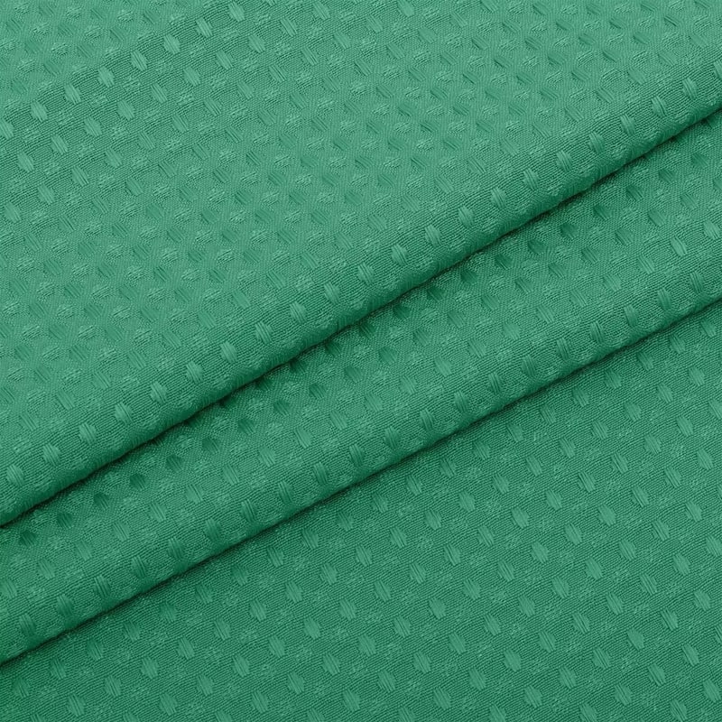 Waffle Weave Shower Curtain with Snap-in Liner 12 Hooks Included