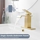 preview thumbnail 36 of 40, Vibrantbath Commercial Waterfall Spout Bathroom Sink Faucet
