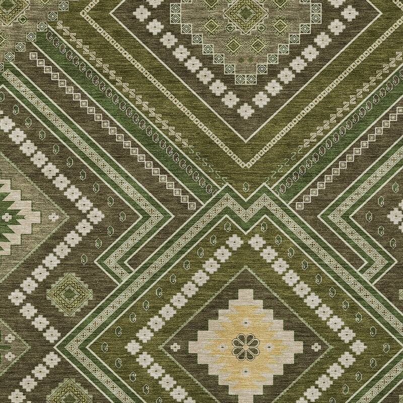HomeRoots Tribal Transitional Rectangle Outdoor Rug
