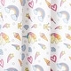 preview thumbnail 4 of 3, Estate View Kids Room Darkening Grommet Top Unicorn Magic Glow in the Dark Curtain Panel Pair, White Multi
