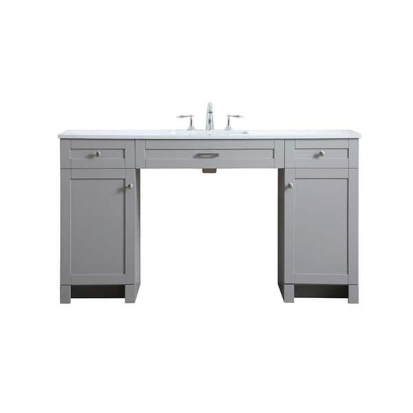 slide 2 of 11, Elegant Lighting VF14960 Cooper 60" Free Standing Single Basin Vanity Grey