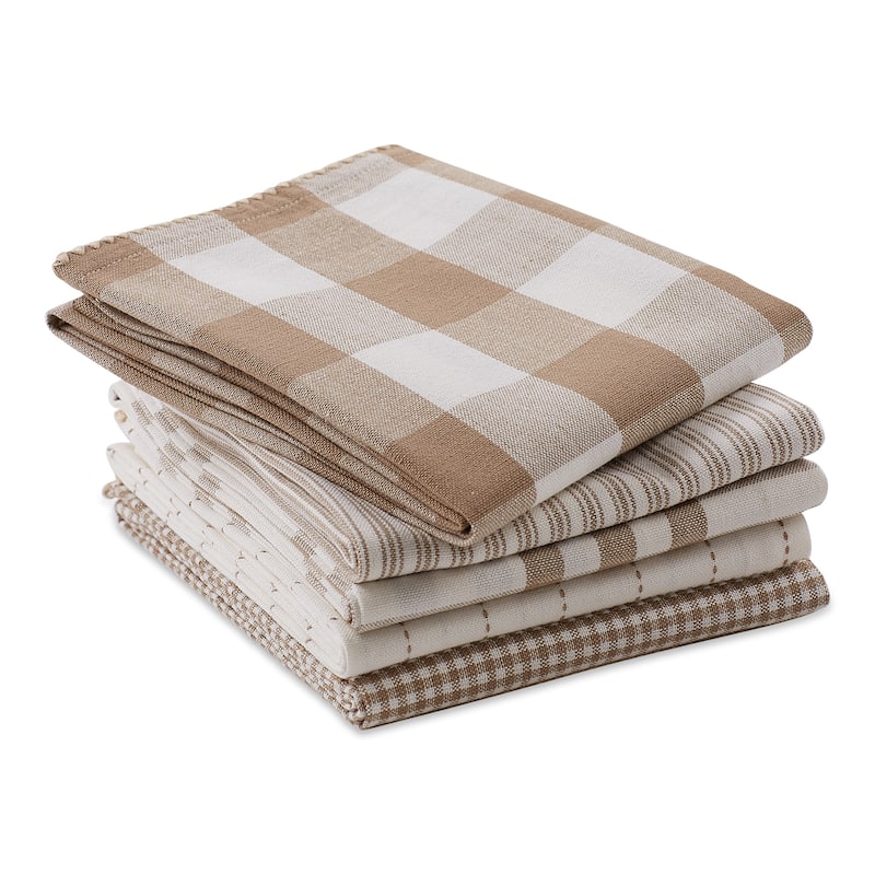 DII Black Farmhouse Woven Dishtowel (Set of 5)
