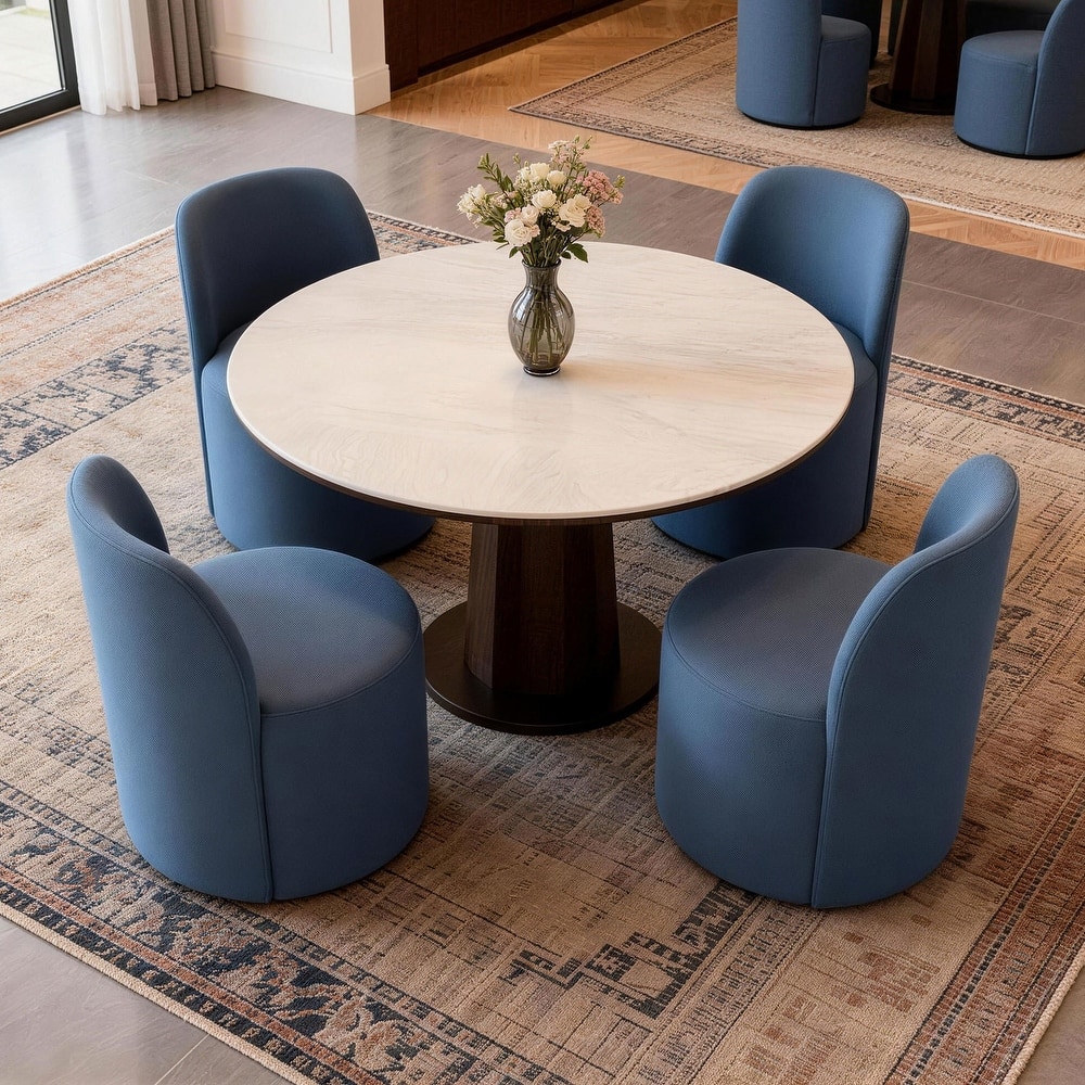 Modern Barrel Dining Chair for Dining Room