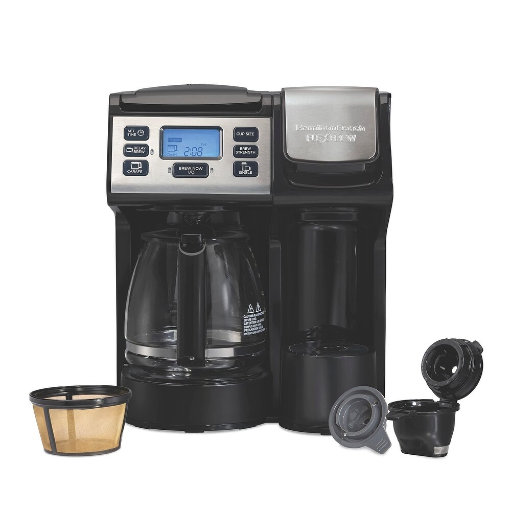 FlexBrew Trio 2-Way Coffee Maker, Compatible with K-Cup Pods or Grounds,  Combo, Single Serve