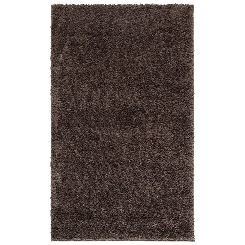 SAFAVIEH August Shag Solid 1.2-inch Thick Area Rug - 2'3" x 4' - Brown - Rectangle