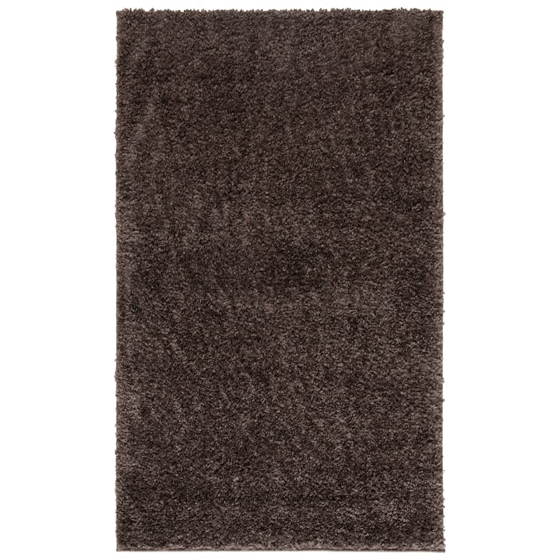 SAFAVIEH August Shag Solid 1.2-inch Thick Area Rug - 2'3" x 4' - Brown