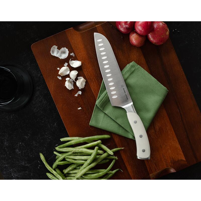 Dura Living Elite 7-inch Santoku Knife - Forged German Steel Kitchen Knife