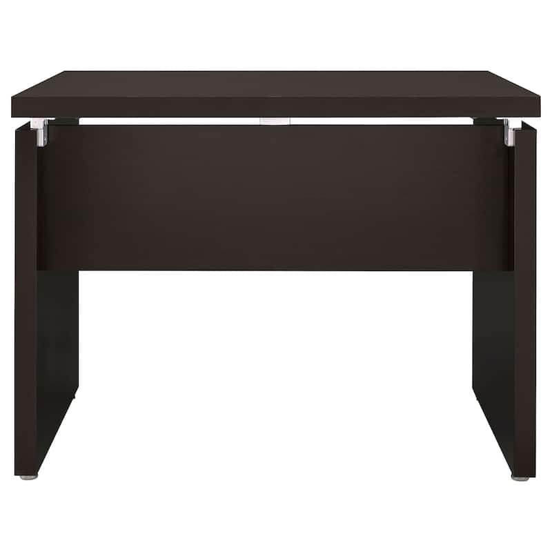 Skylar 2-Piece Home Office Desk Set With File Cabinet Cappuccino