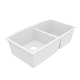 preview thumbnail 60 of 76, Karran Undermount Quartz Double Bowl Kitchen Sink