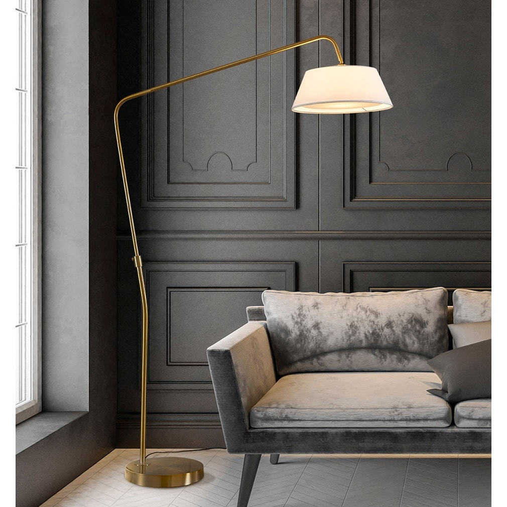 HomeGlam Route 81-inch Metal Arch Floor Lamp
