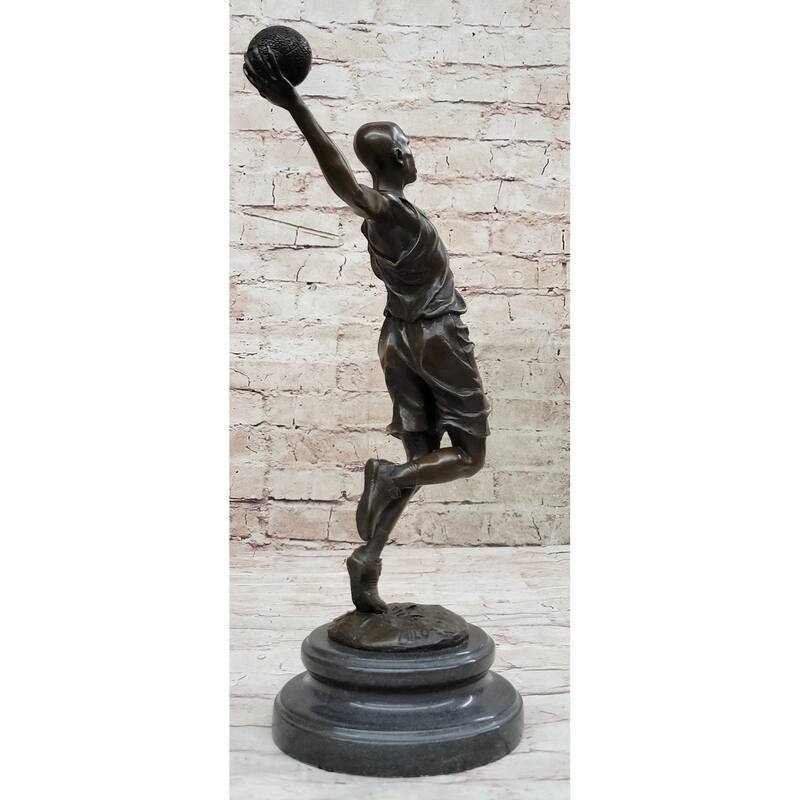 Signed Original Miguel Lopez Milo Michael Jordan Tribute Bronze Sculpture Gift