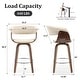 preview thumbnail 17 of 186, 26"/29" Faux Leather Swivel Bar Stools, Wood Counter Stool