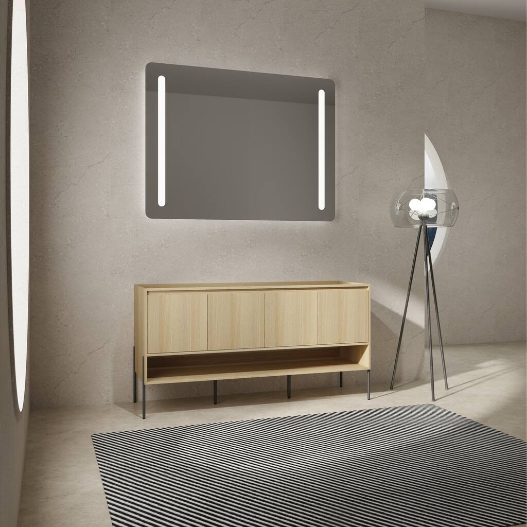 60" Freestanding Bathroom Vanity & 4 Soft-Close Cabinet Doors -Excluding Sink
