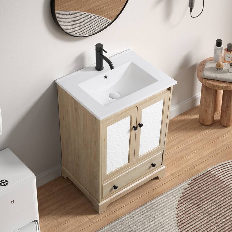 FreeStanding Bathroom Vanity Cabinet with Door and Drawer without Sink