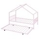 preview thumbnail 13 of 13, Metal Twin Size House Bed with Twin Size Trundle