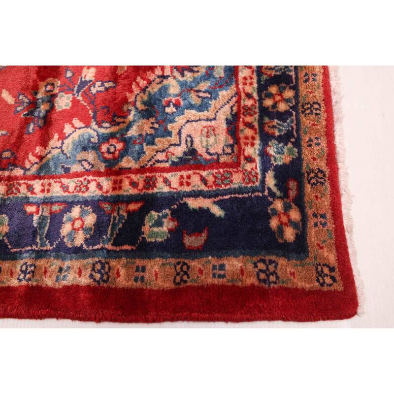 ECARPETGALLERY Hand-knotted Andelz Red Wool Rug - 3'1 x 10'2