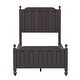 preview thumbnail 3 of 4, Cottage View Dark Grey Twin Panel Bed