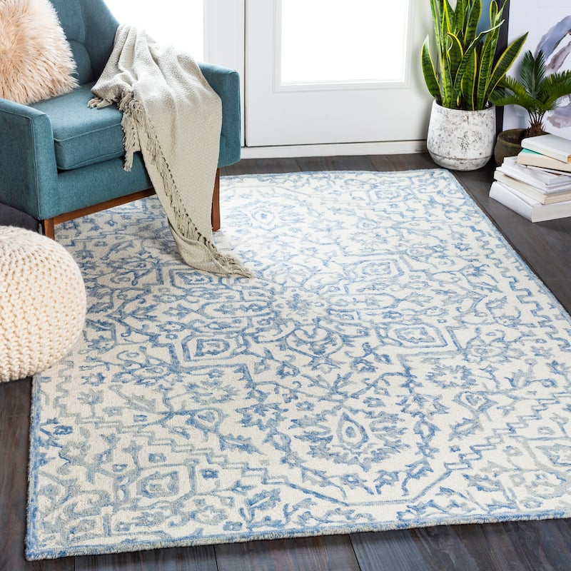Livabliss Hensley Handmade Medallion Wool Area Rug