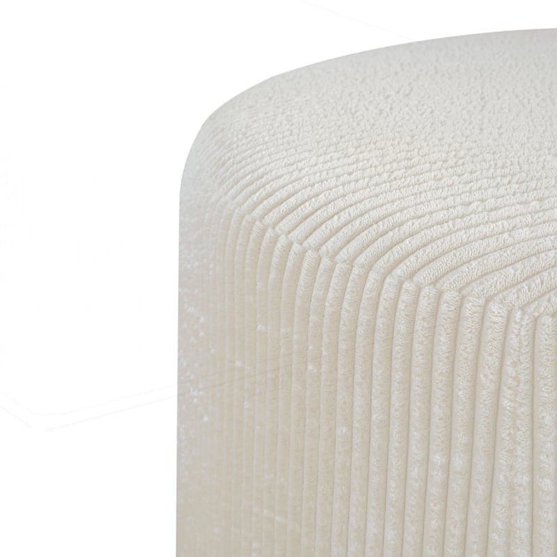 Upholstered Round Ottoman