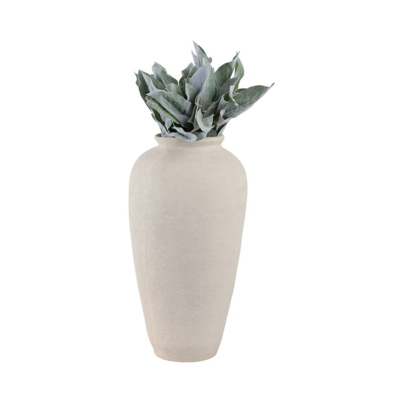 Terracotta Vase Casual Style Decorative Office Bedroom - 18" White
