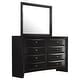 preview thumbnail 2 of 4, Briana Transitional Wood 8-drawer Bedroom Dresser Black Dresser with Mirror (Black)