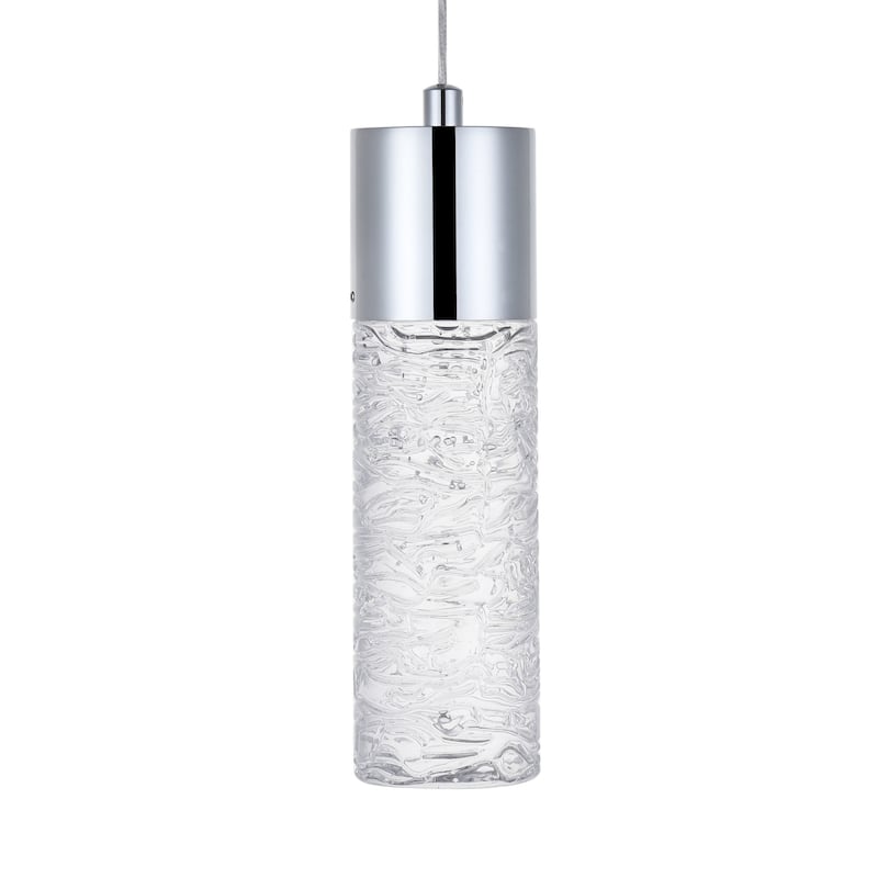 Elegant Lighting Constellation Single Light 5" Wide LED Suspension - Chrome