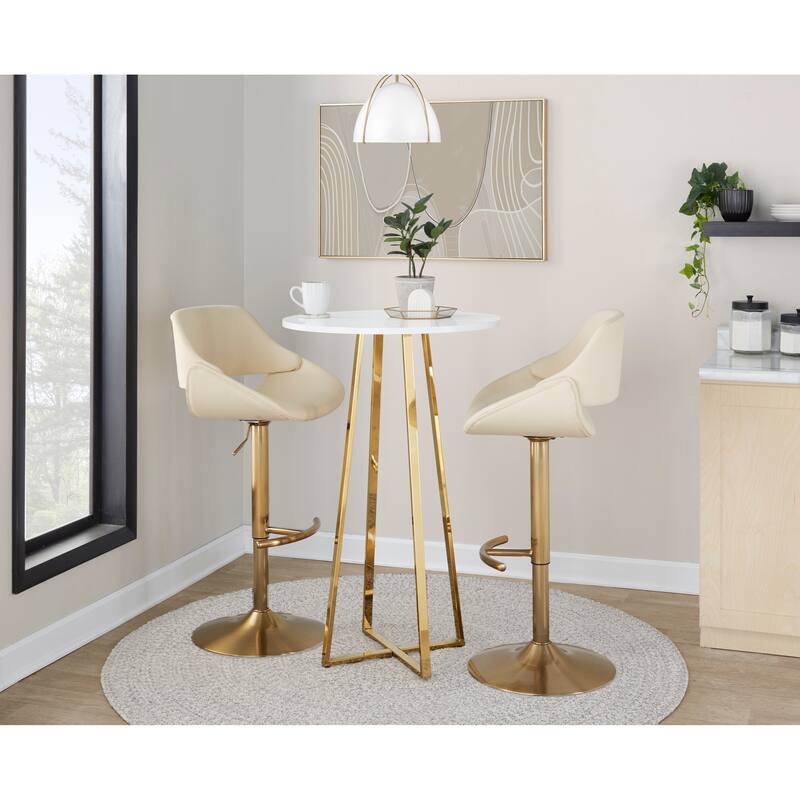Silver Orchid Pugo 42" Bar Height Table