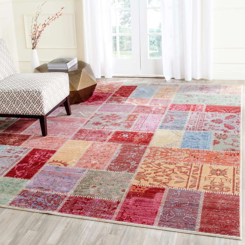 SAFAVIEH Valencia Alessja Distressed Vintage Boho Oriental Polyester Rug