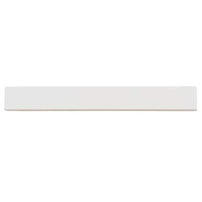 Apollo tile 2" x 16" Horizonte Glossy Snow White Ceramic Tile (10.76 sq ft/case) - 50 Pack