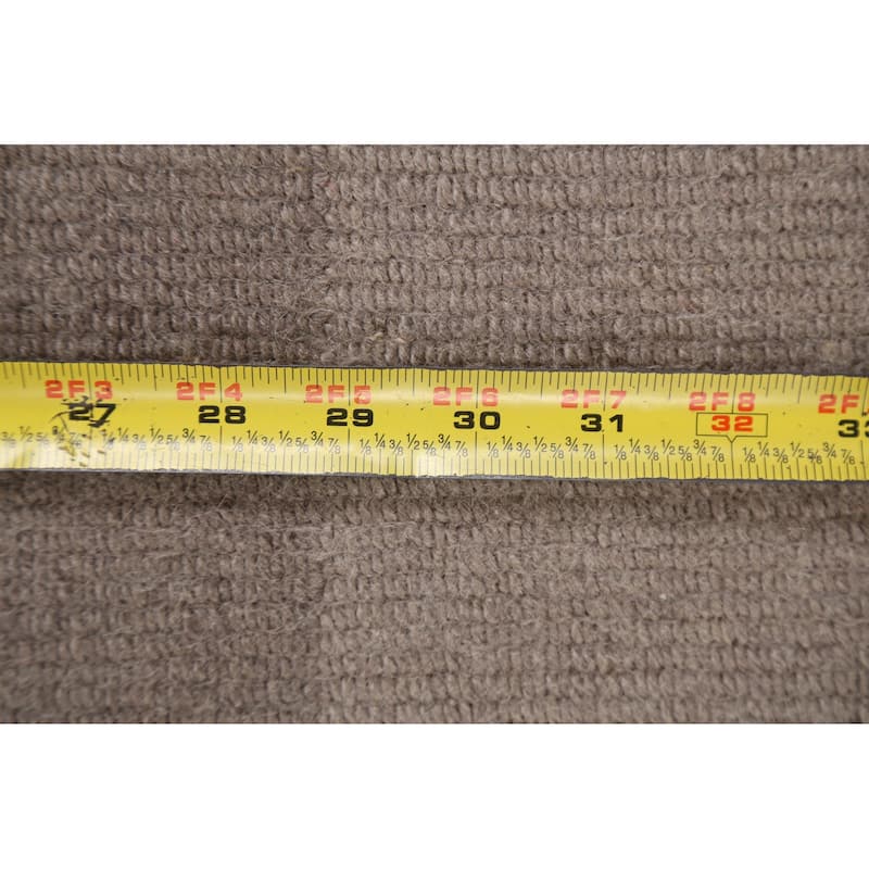 Checkered Vegetable Dye Nepalese Oriental Wool Area Rug Hand-knotted - 5'2" x 7'11"