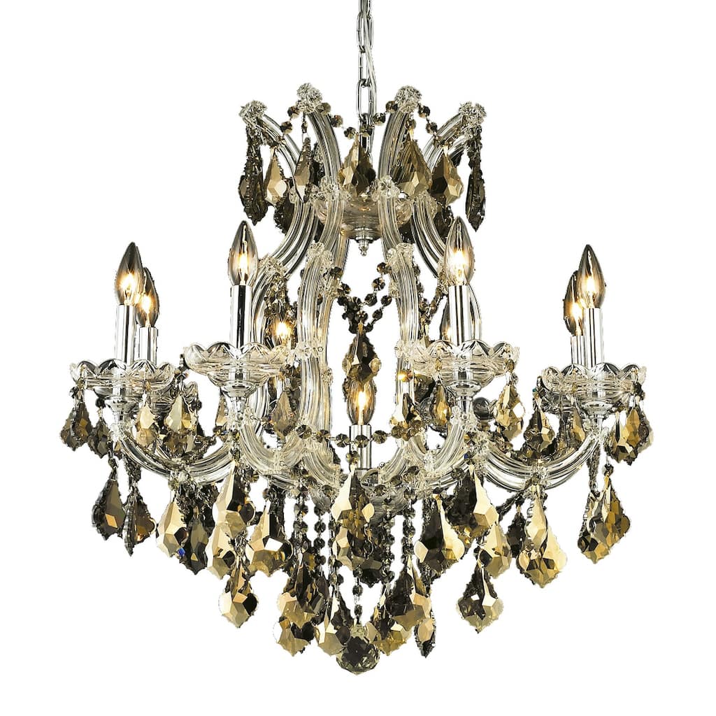 Fleur Illumination Collection Chandelier D:26in H:26in Lt:9 Chrome Finish
