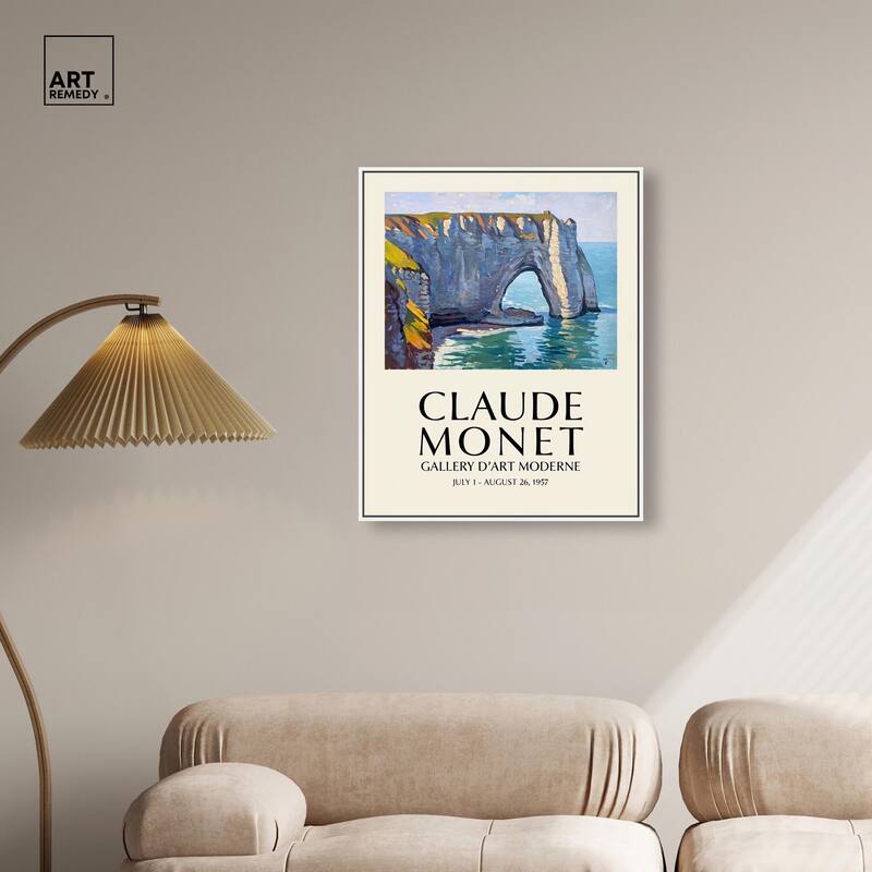 Seascape at Etretat Canvas by Art Remedy
