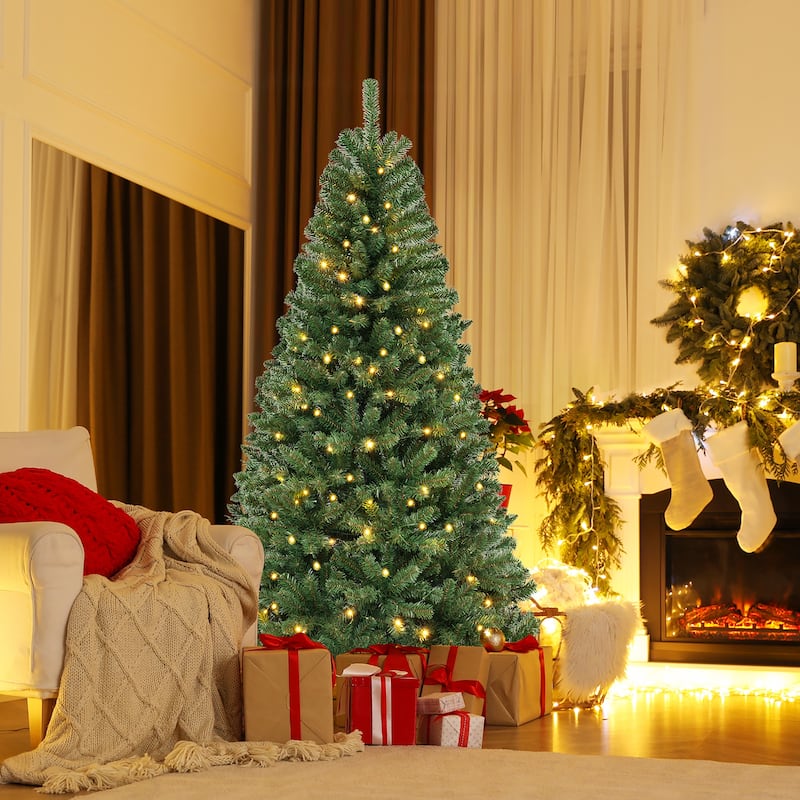 Gymax 6/7/8 FT Christmas Tree w/568/830/1182 PVC Branch Tips - See Details
