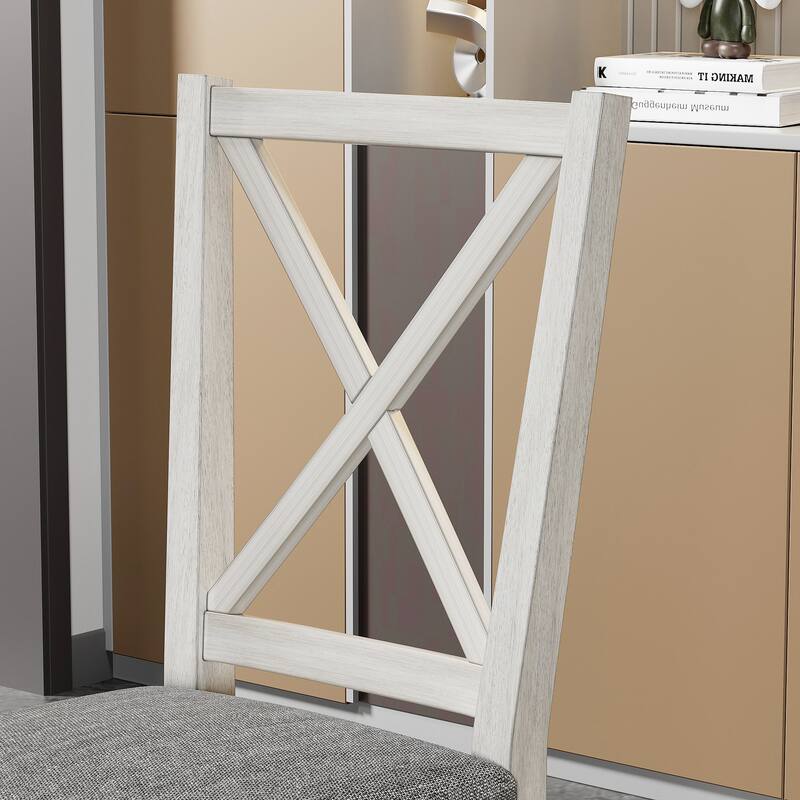 Javlergo Kitchen Table and Chairs for 4/6 Dining Room Table Set,Wood Elegant Kitchen Sets