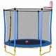 preview thumbnail 3 of 6, Trampolines 5.5FT Round Mini Trampoline with Enclosure