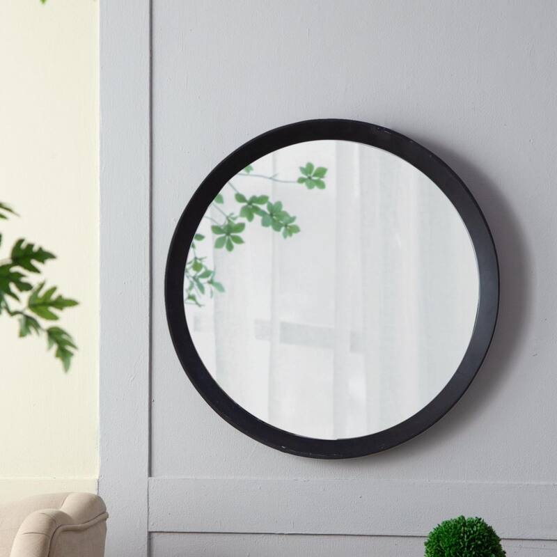 Round wall mirror for living room
