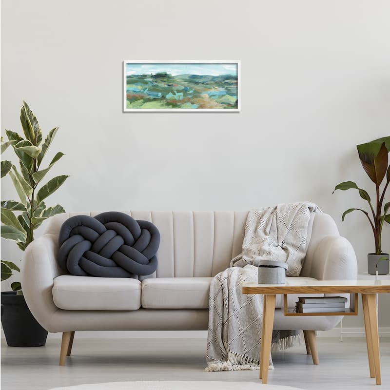 Stupell Painterly Landscape Greenery Framed Giclee Art Design By Carol Robinson