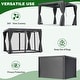 preview thumbnail 109 of 188, EROMMY Outdoor Louvered Pergola Gazebo with Adjustable Aluminum Rainproof Roof