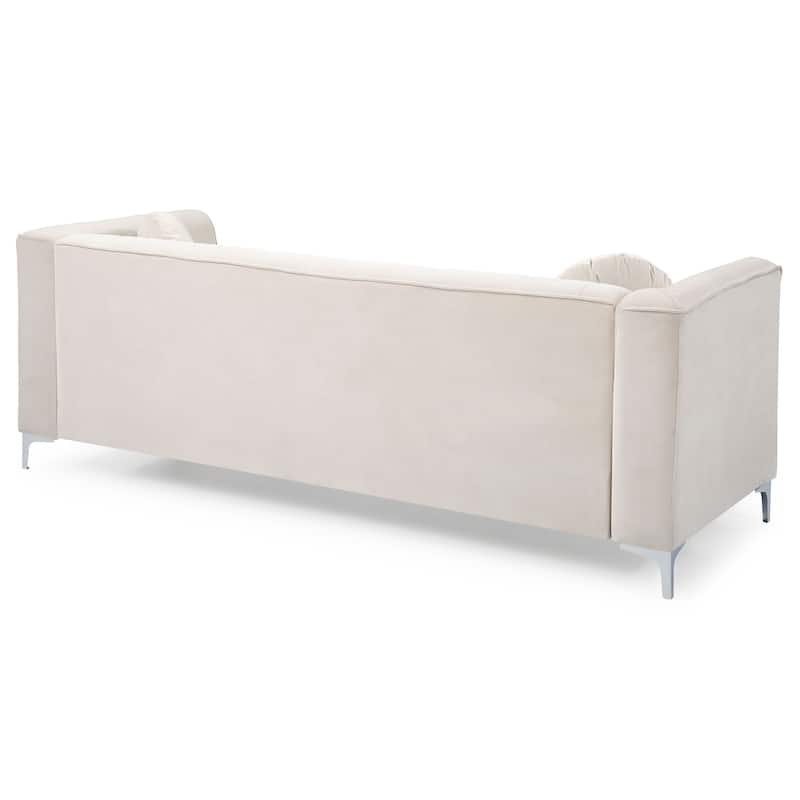 Delray Velvet Tufted Sofa