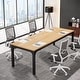 preview thumbnail 17 of 36, 13FT Large Rectangle Conference Meeting Seminar Table for 12-16 Person (Set of 4)