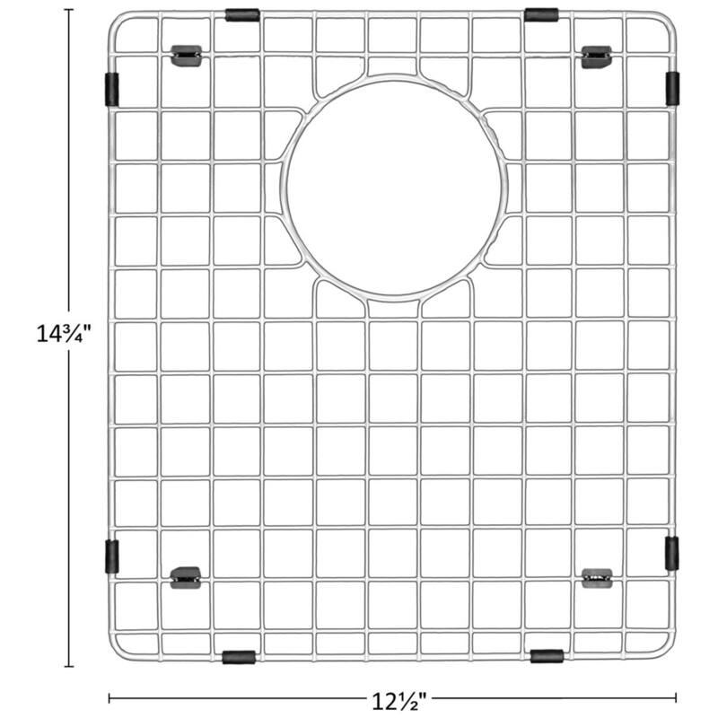 Karran USA GR-6014 12-1/2" L x 14-3/4" W Stainless Steel Basin Rack - Stainless Steel